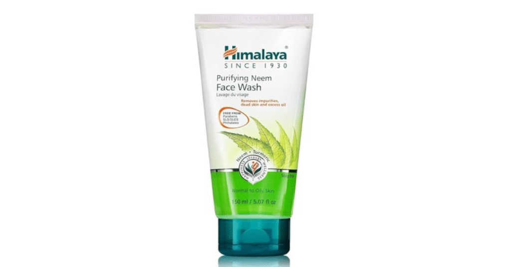 Himalaya Purifying Neem Face Wash for oily and acne-prone skin – natural cleanser with neem, turmeric, and aloe vera