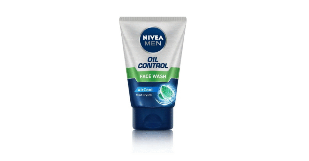 Before and after results using NIVEA Men Oil Control Face Wash for oily skin